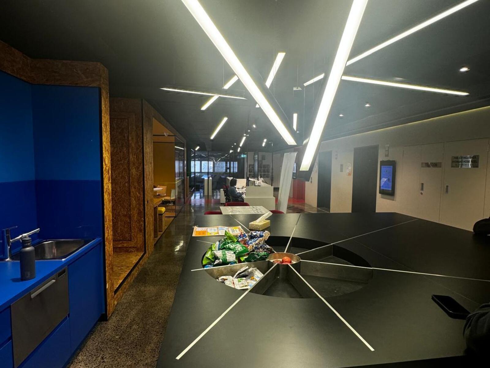 Campus kitchen and shared study area